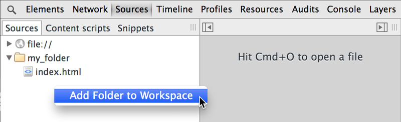 使用DevTools Workspaces保存更改